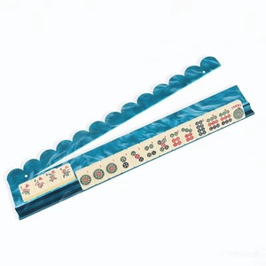 กระดานไพ่นกกระจอกอเมริกันอะคริลิคหลากสีขนาด 17.5 นิ้ว พร้อมแท่นแม่เหล็กและตัวดันไพ่ สำหรับ 4 ผู้เล่น เหมาะสำหรับครอบครัว - Product Image 6