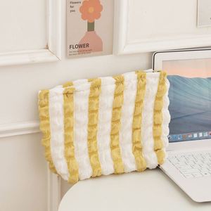 Bolsa de Maquillaje Acolchada con Diseño de Burbujas y Rayas para Mujer, con Logotipo Personalizado, Linda y Suave - Product Image 6