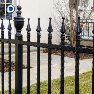 Clôture en fer forgé StrongGuard avec panneau intégré réglable pour <span class=keywords><strong>jardin</strong></span> en pente - Product Image 6