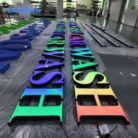 Enseigne LED 3D Front Lit pour Station-Service, Éclairage Architectural IP67 Étanche et Résistant au Vent, Lettres 3D Face Lit