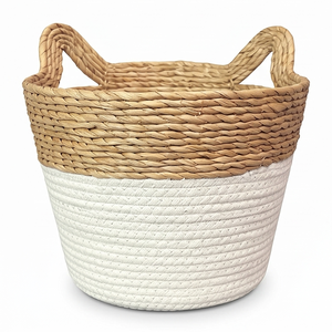 Cesta de Almacenamiento de Mimbre con Forma de Animal, Organizador de Juguetes Tejido a Mano con Diseño de Zorro, Contenedor Decorativo para Cuarto Infantil - Product Image 2