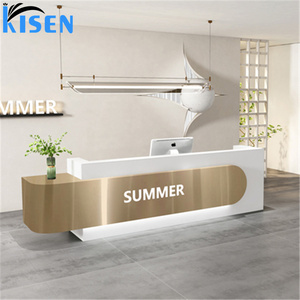 Kisen Luxury Versatile for Office Hospital Bar Hotel Living Room Workshop Salon Cashier <b>Counter</b> Cash Register Desk - Product Image 4
