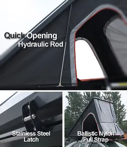 Hard Shell Suv Auto Dak Tent Opvouwbare Camping Truck Dak Tent 2 Person Voor Suv Of Auto