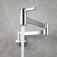 Moderne Flexible En Laiton Cuisine Pli Robinet D'eau Noir Mat Pot Filler Robinet