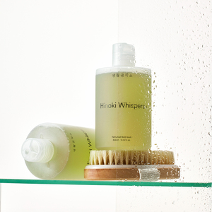 Producto estrella, hecho en Corea, gel de ducha relajante con aroma a Hinoki Whisper Woody Spa para uso doméstico. - Product Image 2