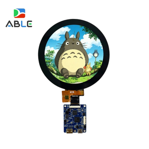 หน้าจอแสดงผล TFT LCD แบบวงกลมขนาด 4 นิ้ว 720x720 IPS MIPI 30 พิน พร้อมแผงสัมผัสแบบ Capacitive และบอร์ดควบคุม HD-MI - Product Image 1