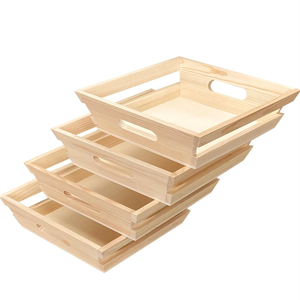 Tự làm thủ công bằng gỗ hộp gỗ lồng lưu trữ giỏ cho các loại trái cây rau - Product Image 4