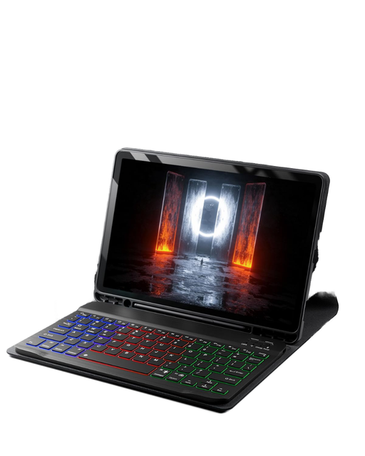 For for Tab A9+ PLUS (2023) 11-inch Backlit Plastic Keyboard Case Wireless for British Layout Magnetic Detachable