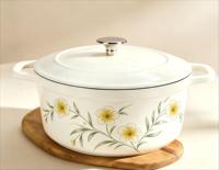 Ensemble de casseroles et de poêles en émail de qualité supérieure, durables, anti-rouille, avec logo personnalisé