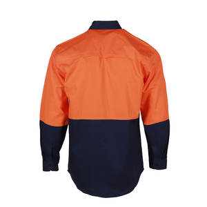 卸売油田作業服 反射材付きFRCシャツ 安全作業服 FR衣料 長袖高視認性作業シャツ - Product Image 2