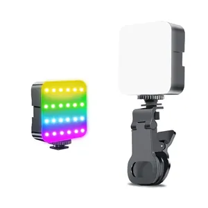 Led kamera ışık RGB 84 adet fotoğraf dolgu aydınlatma taşınabilir cep ışıkları fotoğraf Video Vlog konferans