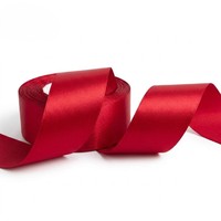 Ruban en satin polyester élégant de 5 cm de large, rouleau de 22 m, logo personnalisable, lavable, pour décoration de mariage, emballage cadeau, vente en gros