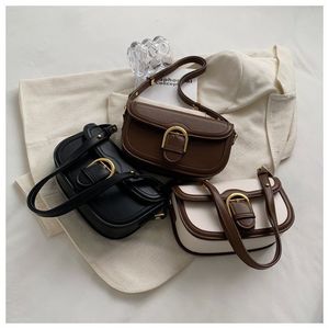 Sac à bandoulière carré haut de gamme pour femme, tendance, portable, avec fermeture éclair, en cuir PU imperméable, doublure polyester, poignée unique, Penda - Product Image 2