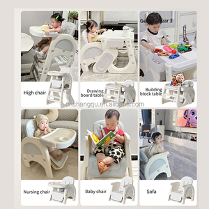 Đa chức năng Kid Ăn bảng bé cao ghế trẻ mới biết đi chơi xây dựng khối vẽ bảng và Ghế trẻ em ăn bàn thiết lập - Product Image 3