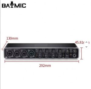 Interface audio numérique 4 entrées 2 sorties, carte son 24 bits 192 kHz, USB, enregistrement en direct, podcasting, studio, interface audio - Product Image 4
