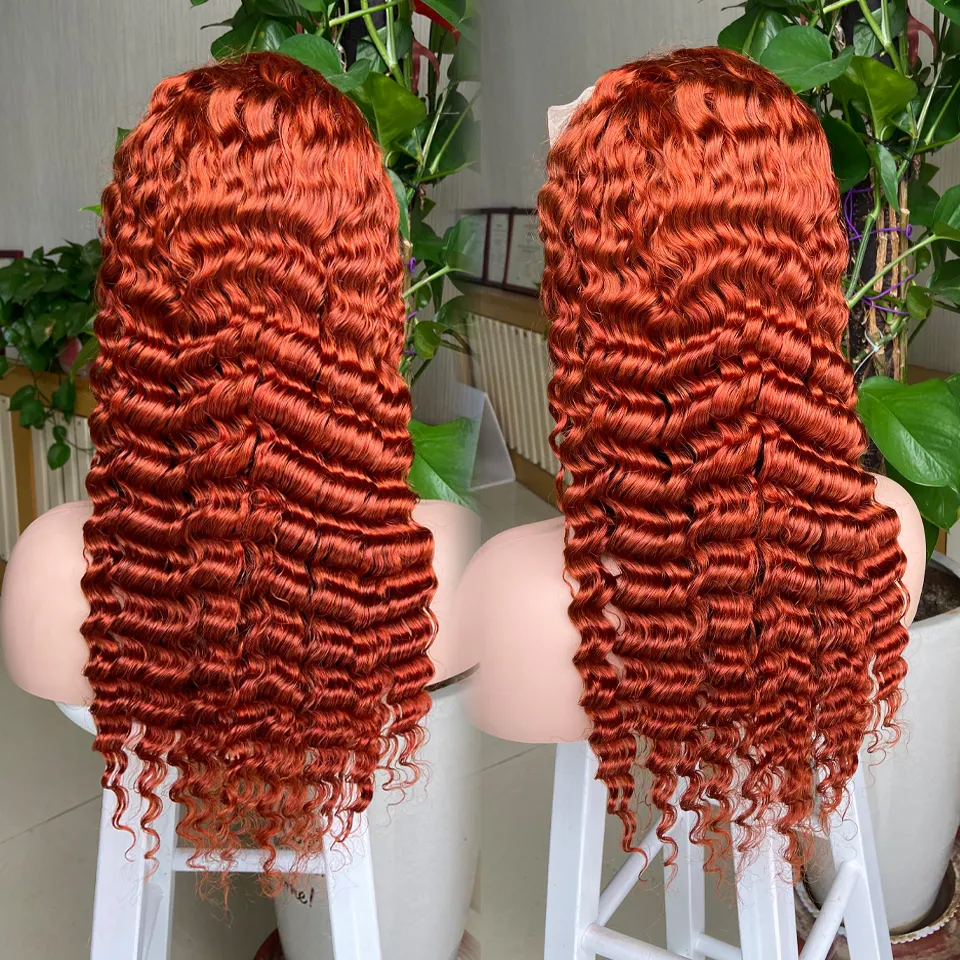 180% densidad prearrancada 20 pulgadas onda profunda pelucas delanteras de encaje cabello humano brasileño virgen cabello humano 13X4 peluca Frontal de encaje