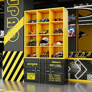 Étagère de présentation en fer moderne et créative, faite à la main, pour Lego, CD, multi-grilles, mobilier commercial, rangement pour boîtes mystères, atelier, entrepôt - Product Image 1