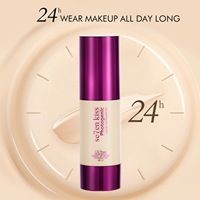 Fond de teint liquide Se7en Kiss Warm, fini naturel brillant effet miroir, maquillage waterproof, correcteur, crème BB, fond de teint liquide