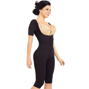 Genouillère à manches courtes Fajas Colombianas String sans couture Sheer Sculpt Sculptwear Shapewear Body Shaping <span class=keywords><strong>Culpt</strong></span> Backless Body - Product Image 4