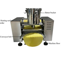 Machine à crêpes à haut rendement 200-300 pcs/h Mille Pancake Crepe Maker Making Machine automatique Mini Thousand Layer Pancake Wrapper Machine