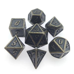 ลูกเต๋าโลหะแบบเอียงในธีมวินเทจ-งานฝีมือระดับพรีเมียมและความคิดถึงสำหรับเกมบนโต๊ะนักสะสมและของตกแต่งบ้าน - Product Image 4