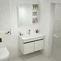 Paslanmaz Çelik Banyo Dolabı Paslanmaz Su Geçirmez Nem Geçirmez Nemlere Dayanıklı Duvara Monte Dayanıklı Sağlam Lavabo