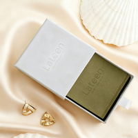 Boîtes d'emballage pour bijoux avec logo personnalisé, boîte à bijoux en papier blanc avec tiroir, boîte cadeau coulissante pour bijoux