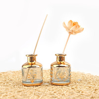 Bouteilles de parfum en verre gravées UV personnalisées, Emtpy, vente en gros, bouteilles de diffuseur carrées de 180ml avec boîte