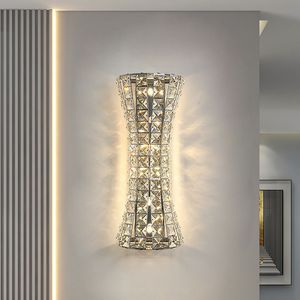 Mới sang trọng thiết kế phong cách pha lê Đèn tường sang trọng có thể truy cập dẫn ánh sáng cho phòng khách phòng ngủ khách sạn cầu thang trang trí 110V - Product Image 3