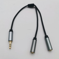 Câbles audio vidéo auxiliaires stéréo pour casque 3,5 mm, séparateur Y