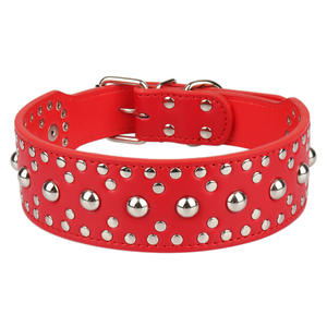 <span class=keywords><strong>Collar</strong></span> de Cuero Genuino Ajustable y Brillante para Mascotas, <span class=keywords><strong>Collar</strong></span> Personalizado para Perros de Todos los Tamaños - Product Image 3