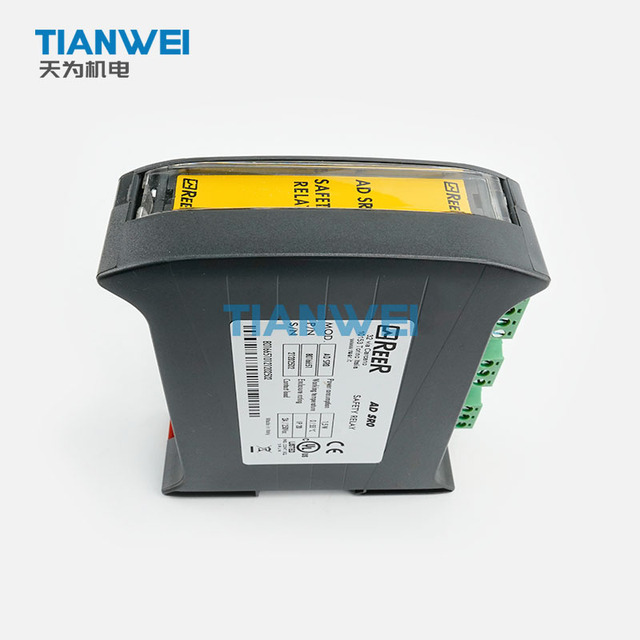 Original Italy REER 1330902 ADMIRAL AD SR0 Safety Relay Module 2NO+1NC EDM Feedback for REER Safety Light Curtain DC24V DIN Rail