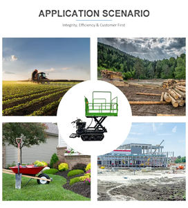 Лидер продаж, гидравлическая платформа для сбора бензина, мини-гусеничный самосвал для фруктового яблочного апельсинового сада - Product Image 6