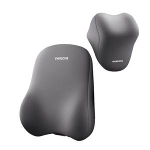 Cuscino all'ingrosso del sedile dell'automobile della schiuma di memoria della fabbrica con il poggiatesta ed il cuscino lombare dello schienale di sostegno per la colonna vertebrale ed il Comfort del collo - Product Image 1