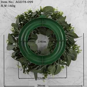 Guirnalda de Eucalipto, Adorno para Puerta, Decoración Americana de Pascua, Colgante Decorativo para el Hogar, Accesorios de Fotografía, Tamaños Pequeño y Grande, Reutilizable - Product Image 3