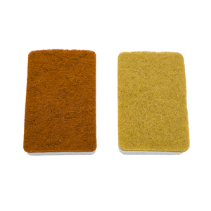 Éponges à double face en fibre de noix de coco Sisal Cellulose Éponge à vaisselle rectangulaire biodégradable naturelle pour le nettoyage de la <span class=keywords><strong>cuisine</strong></span> - Product Image 4