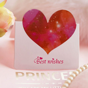 Biglietti d'Auguri Moderni a Forma di Cuore con Pittura a Olio 3D, Carta Patinata Lucida, Laminazione Eco-Friendly, per la Festa della Mamma e Regali Festivi - Product Image 3