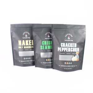 Impresión personalizada, ventana transparente, especias, condimentos, alimentos, aperitivos, carne de res, bolsa de embalaje, bolsa de pie, bolsas personalizadas - Product Image 2