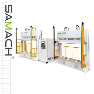 Máquina de prensa de madeira de samach, máquina de pressão de três direções de madeira hf