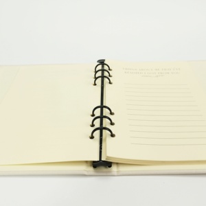 Quaderno con Copertina in Lino Personalizzata A5, Rilegatura <span class=keywords><strong>ad</strong></span> <span class=keywords><strong>Anelli</strong></span> con Copertina Rigida - Product Image 5