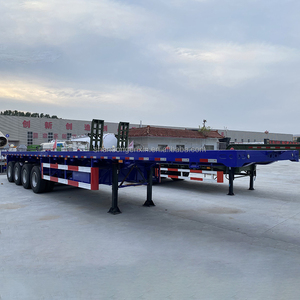 Trailer Truk Semi Flatbed Kontainer Pengiriman 3-Axle 20ft & 40ft 45 Foot Baru untuk Dijual - Product Image 5