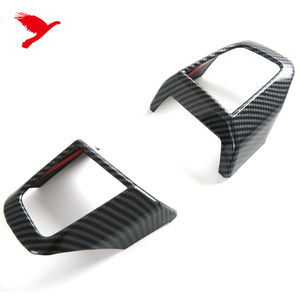 Pour BMW <span class=keywords><strong>Mini</strong></span> <span class=keywords><strong>Cooper</strong></span> F65 <span class=keywords><strong>5</strong></span> <span class=keywords><strong>portes</strong></span> F66 3 <span class=keywords><strong>portes</strong></span> F67 3 <span class=keywords><strong>portes</strong></span> 2025 volant autocollant décoratif couverture garniture ABS carbone noir 2 pièces - Product Image 5