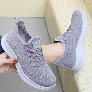 Zapatos deportivos de suela gruesa personalizados para <span class=keywords><strong>mujer</strong></span>, <span class=keywords><strong>tenis</strong></span> de senderismo con aumento de altura a la moda, transpirables con cordones para verano al aire libre - Product Image 4