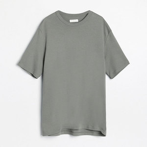 T-shirts à manches courtes 100% coton, poids lourd, col rond, haute qualité, design uni, coupe ample et oversize pour hommes - Product Image 3