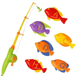 จานปลาของเล่นตกปลาสำหรับเด็กเล่นชายหาดของเล่นในร่มและกลางแจ้ง