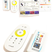 Tuya smart cct led strip controller 24v bicolore cob cct led strip 2835 adjustable white led light strip smart cct controller wifi