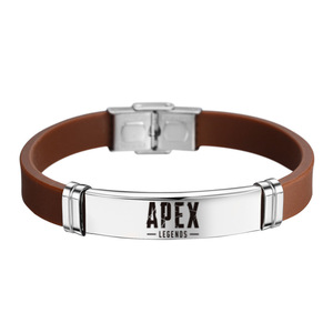 Cadeau promotionnel à impression personnalisée Bracelet religieux en silicone Bracelets en caoutchouc Bracelet en silicone <span class=keywords><strong>APEX</strong></span> <span class=keywords><strong>LEGEND</strong></span> en acier inoxydable pour hommes - Product Image 6