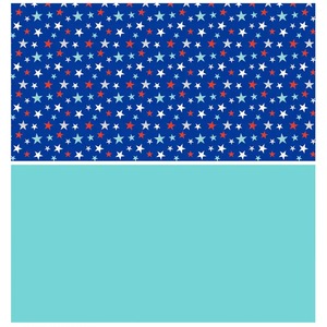 Eco-Friendly Recyclable <b>Blue</b> Stars Pattern Double-Sided PE Coated Waterproof Craft Paper <b>Roll</b> 100GSM for Gift & Craft Packaging - Product Image 5