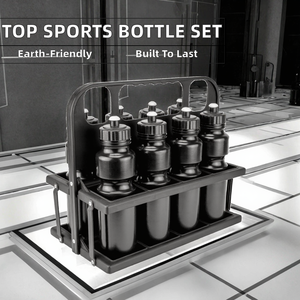 Porte-bouteilles pliable en PE pour 8 bouteilles, accessoires d'<span class=keywords><strong>entraînement</strong></span> de football, de soccer et de basketball, écologiques, de luxe, personnalisés, parmi les plus vendus - Product Image 2
