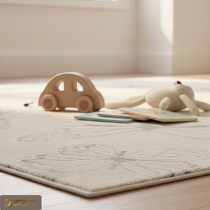 <span class=keywords><strong>Tapis</strong></span> de jeu pour bébé lavable et non toxique LandScopeTech, antidérapant, avec dos en jute, motif papillon, ultra-doux, <span class=keywords><strong>tapis</strong></span> pour enfants - Product Image 1